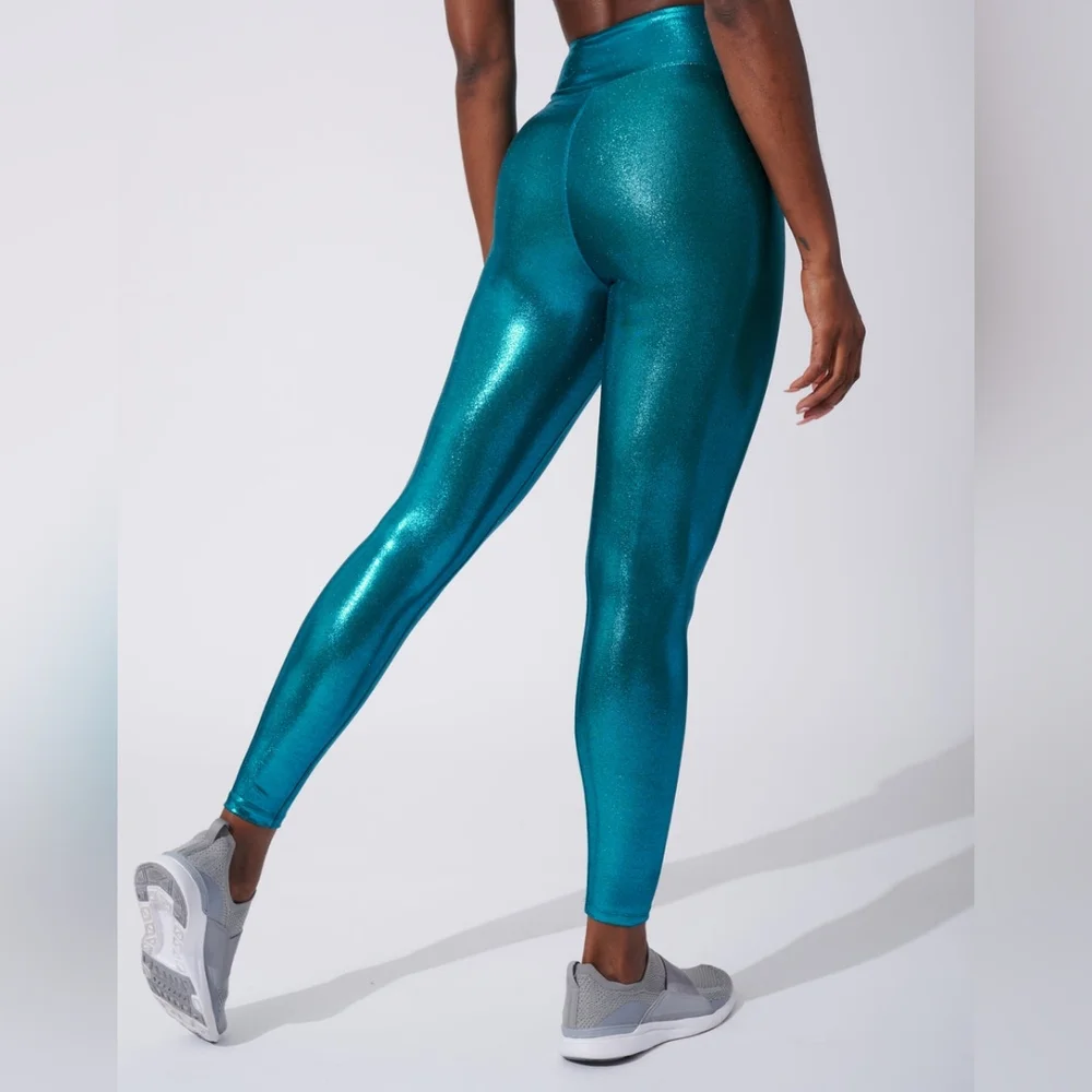 Heroine Sport Metallic Lagoon Legging Set - Picture 2 of 7